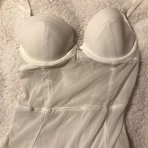 H&M White mesh Bodysuit
